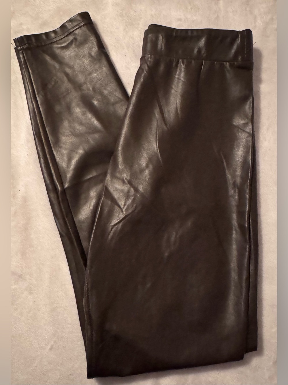 Babaton Ten Faux  Leather Pants in Chocolate Brown size XS
